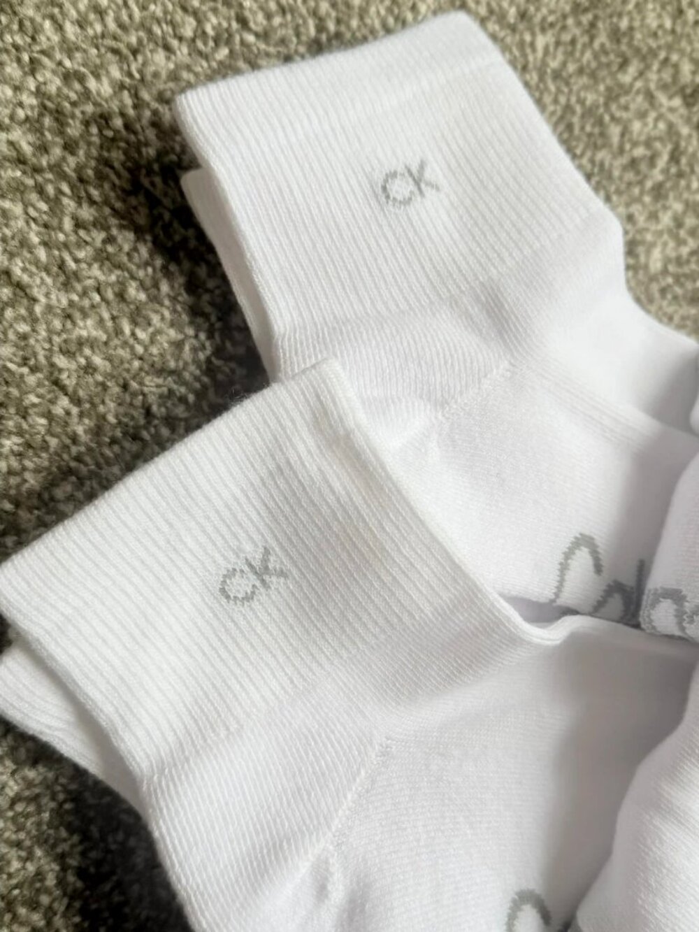 Calvin Klein Men's Cushion Quarter Cut Socks 6-Pair Pack White One Size NWT - Picture 4 of 7